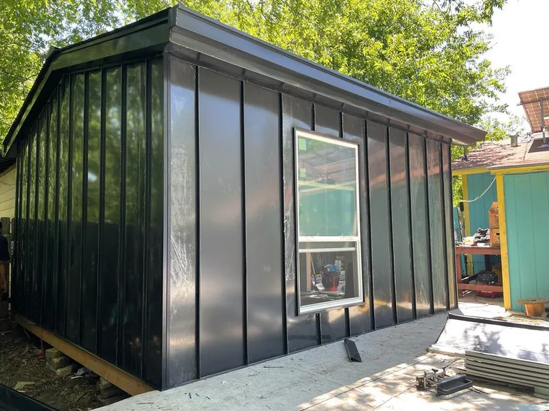 Black standing seam metal wall panels for Roof Inspection in Los Altos